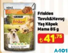 FRİSKİES TAVUK&HAVUÇ YAŞ KÖPEK MAMASI 85 G